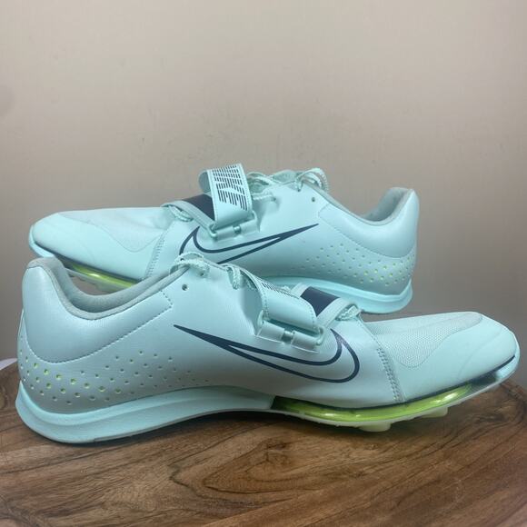 Nike Zoom Long Jump Elite Mint Foam Volt Mens Size 15 Track Spikes DR9924-300 - Picture 6 of 10